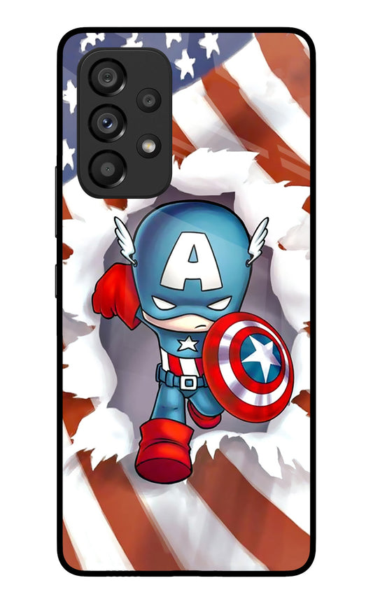 Captain America Samsung A53 5G Glass Case