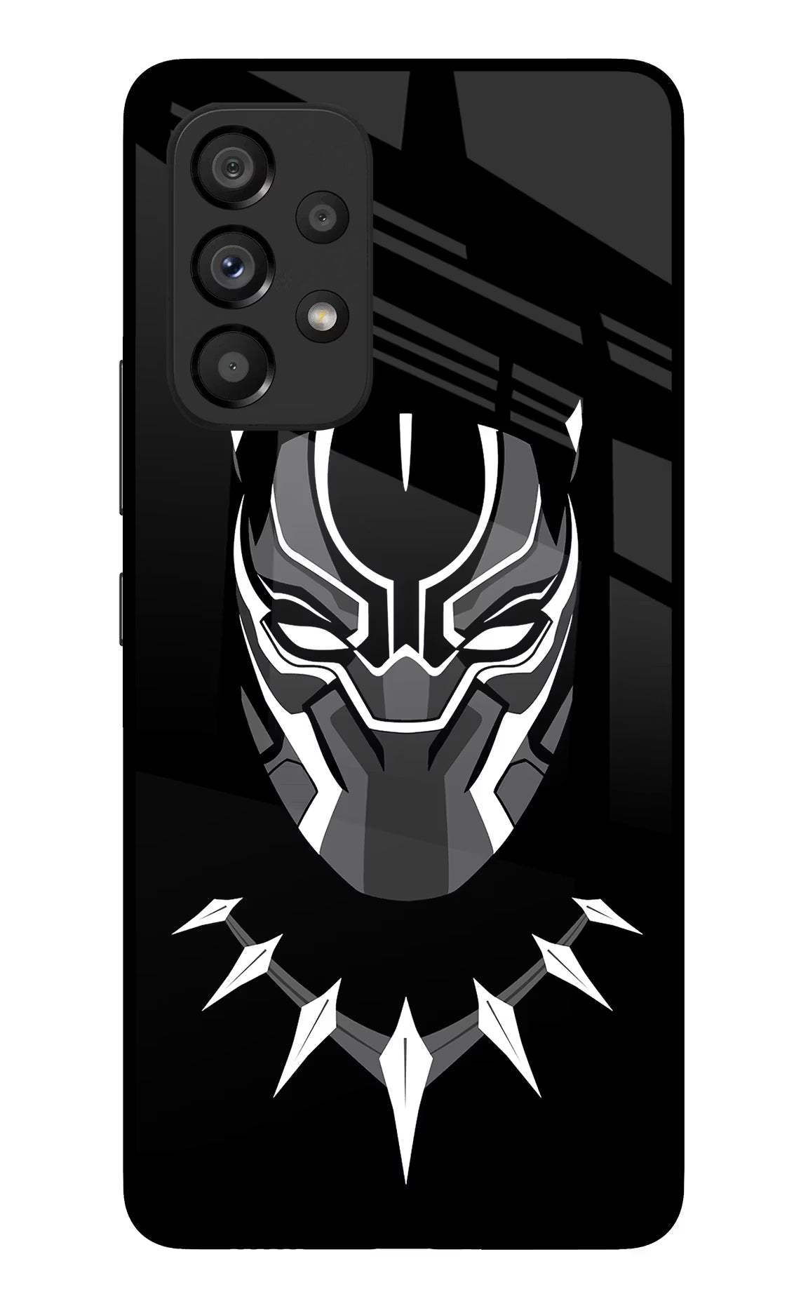 Black Panther Samsung A53 5G Glass Case Back Cover by Casekaro