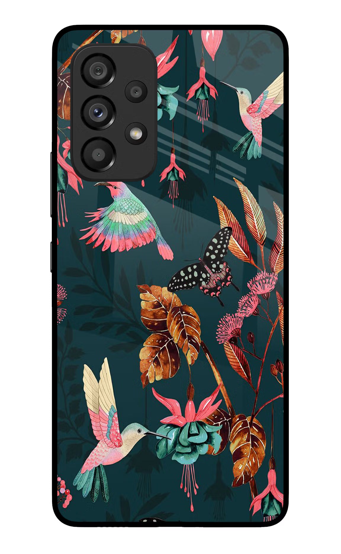 Birds Samsung A53 5G Glass Case Back Cover by Casekaro