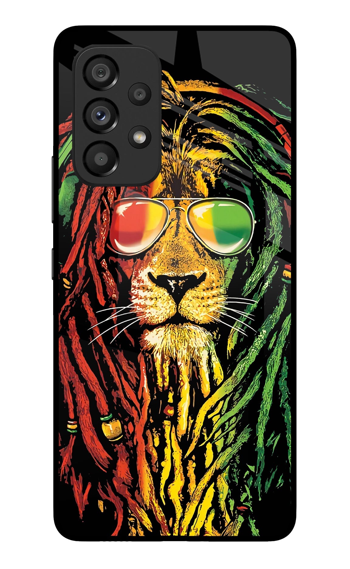 Rasta Lion Samsung A53 5G Glass Case