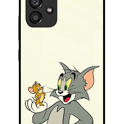 Tom & Jerry Samsung A53 5G Glass Case Back Cover by Casekaro