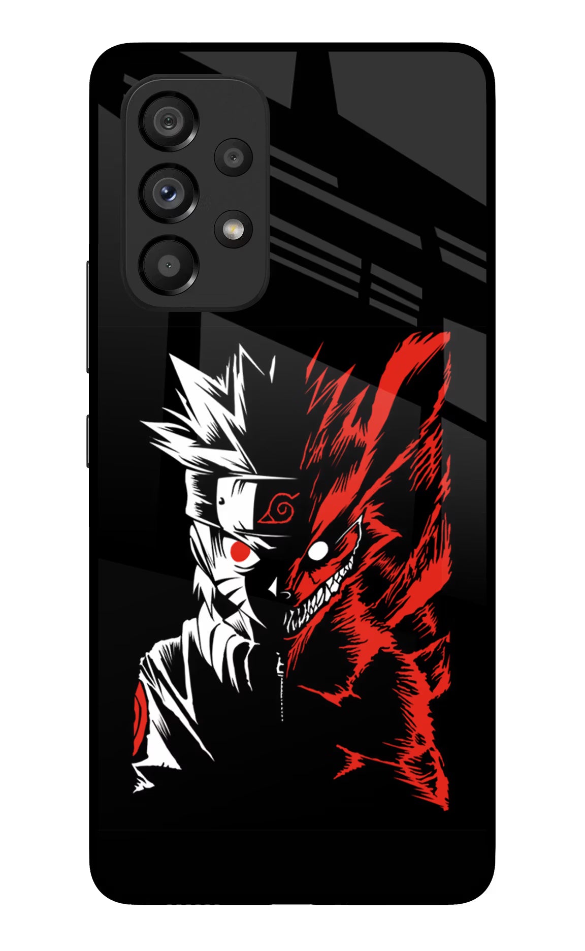 Naruto Two Face Samsung A53 5G Glass Case Back Cover by Casekaro