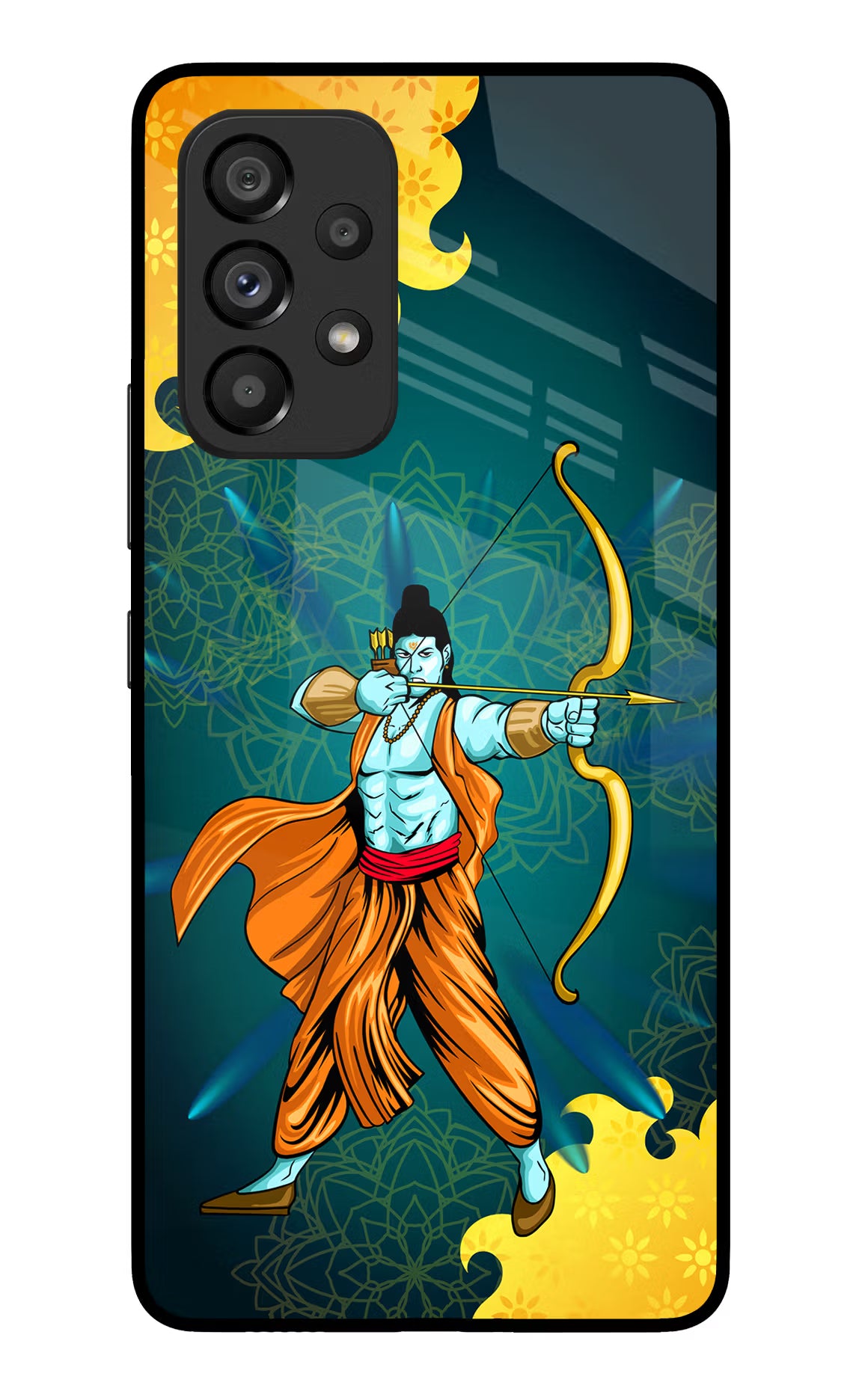 Lord Ram - 6 Samsung A53 5G Glass Case Back Cover by Casekaro