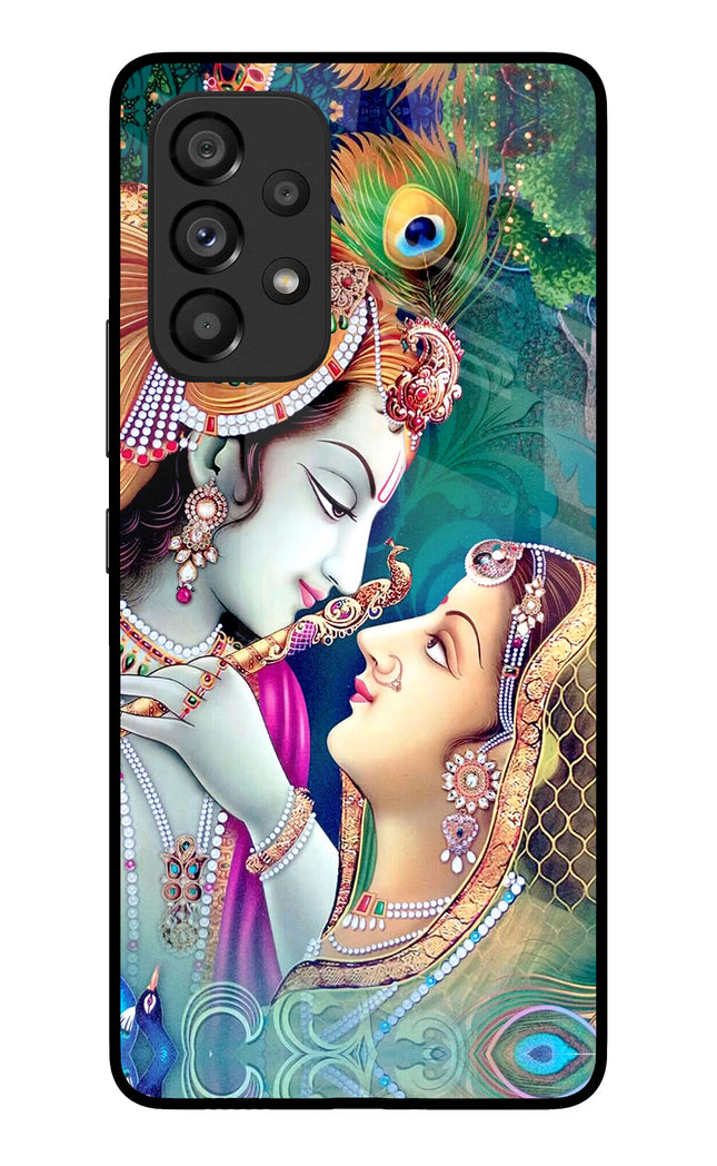 Lord Radha Krishna Samsung A53 5G Glass Case