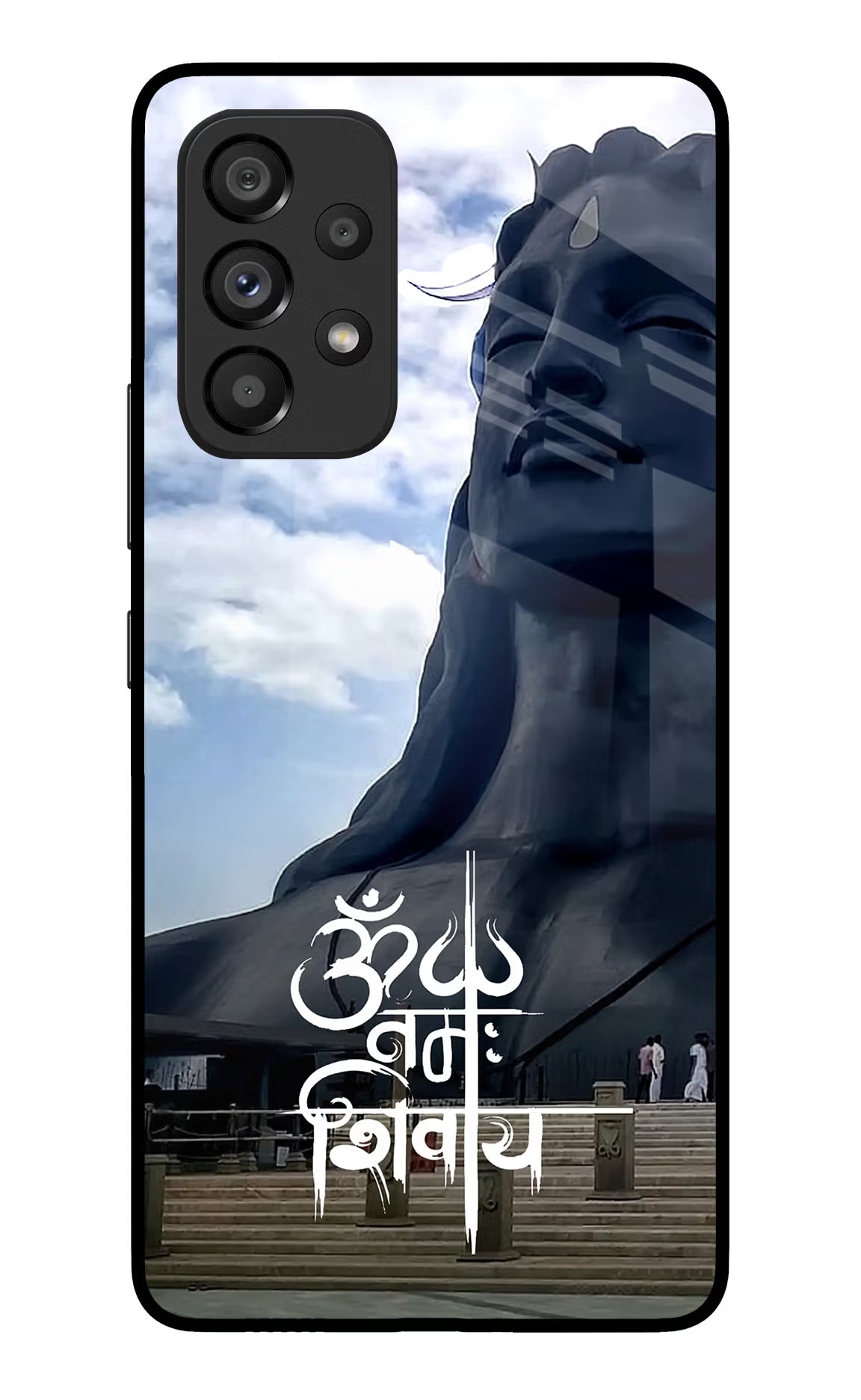 Om Namah Shivay Samsung A53 5G Glass Case Back Cover by Casekaro