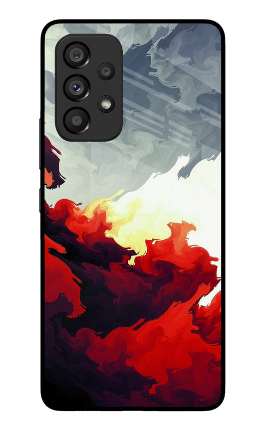 Fire Cloud Samsung A53 5G Glass Case