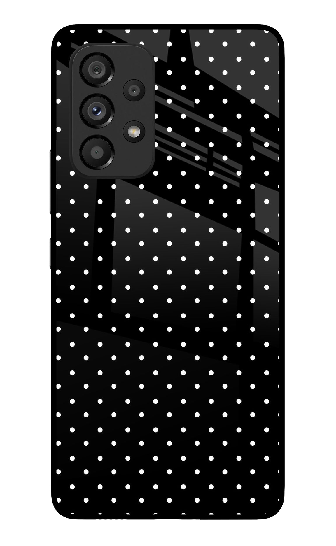 White Dots Samsung A53 5G Glass Case