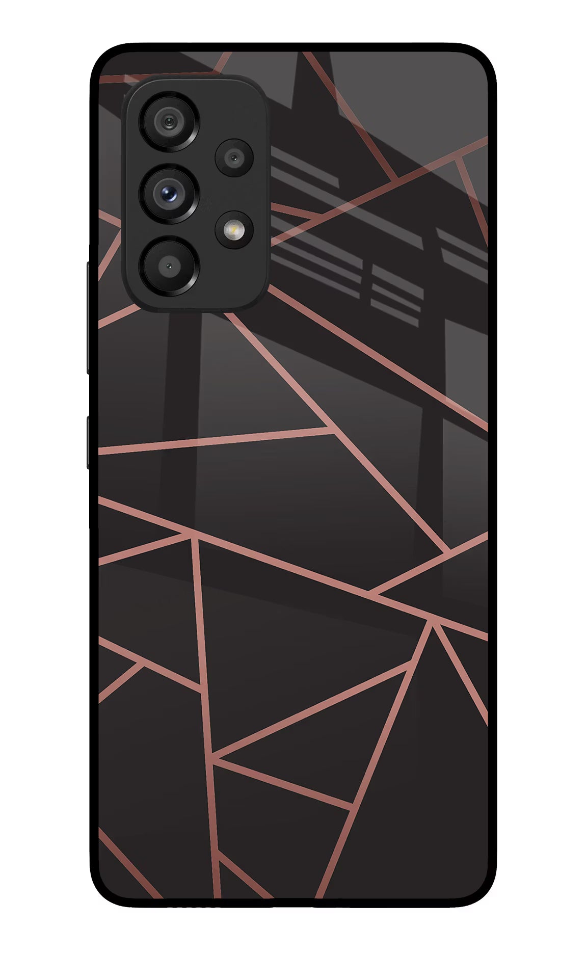 Geometric Pattern Samsung A53 5G Glass Case Back Cover by Casekaro