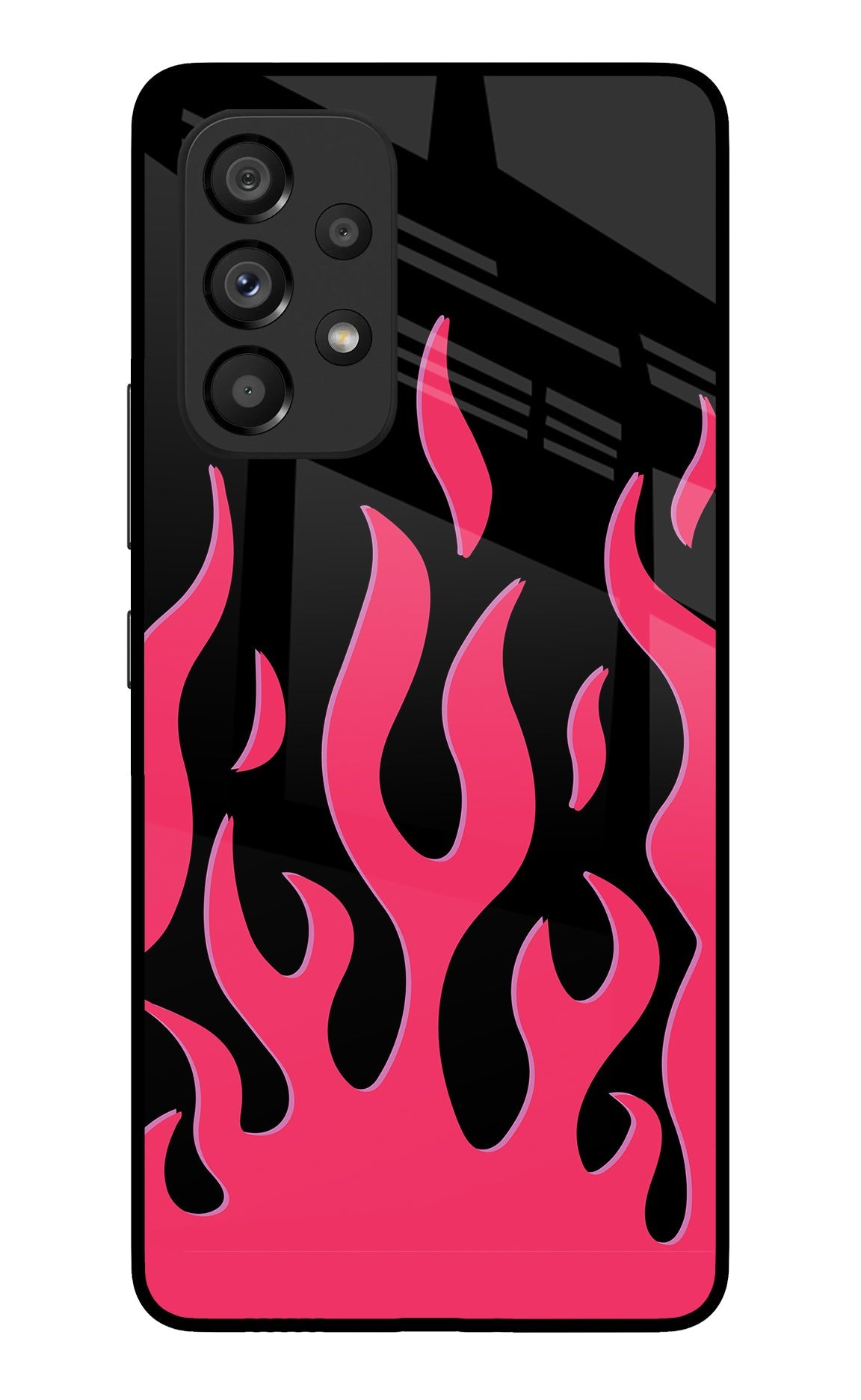 Fire Flames Samsung A53 5G Glass Case