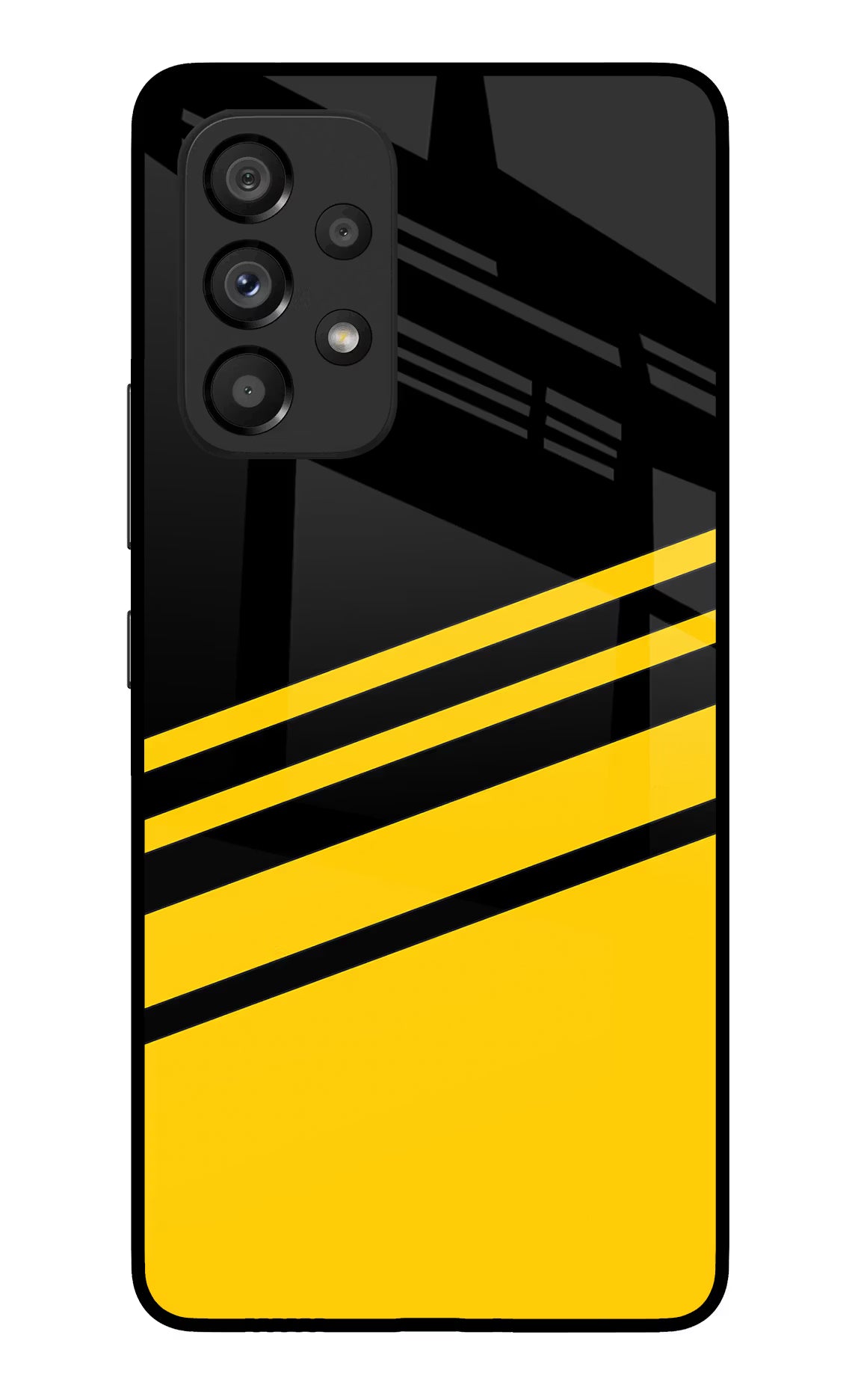 Yellow Shades Samsung A53 5G Glass Case Back Cover by Casekaro