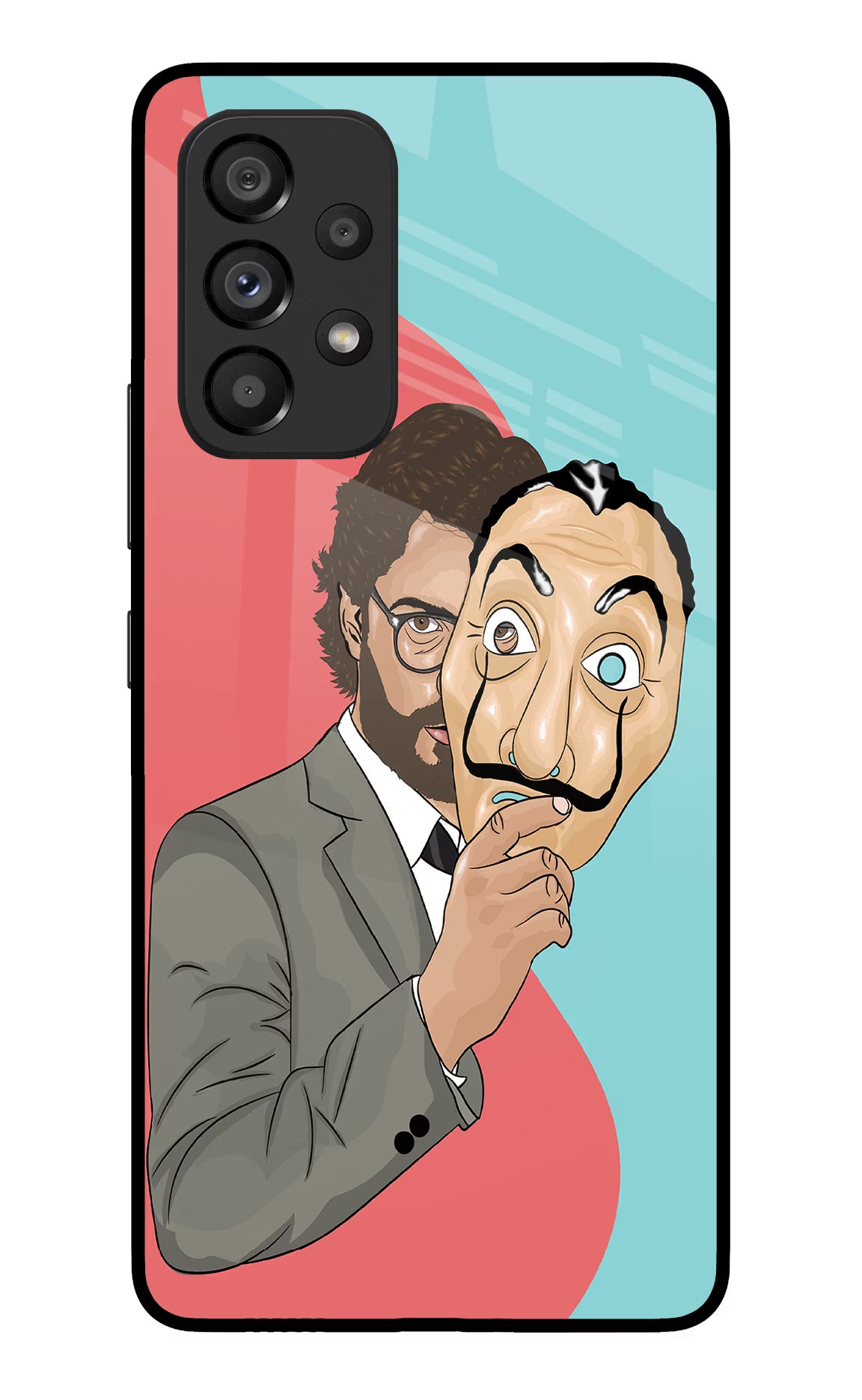 Professor Samsung A53 5G Glass Case Back Cover by Casekaro