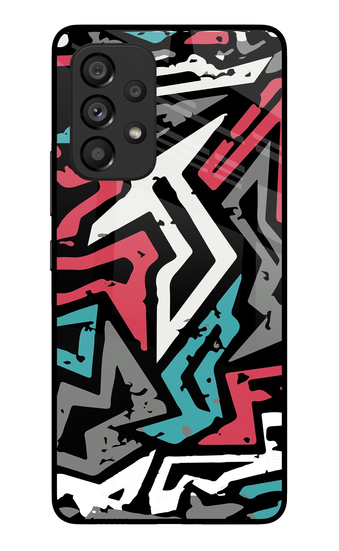 Geometric Graffiti Samsung A53 5G Glass Case