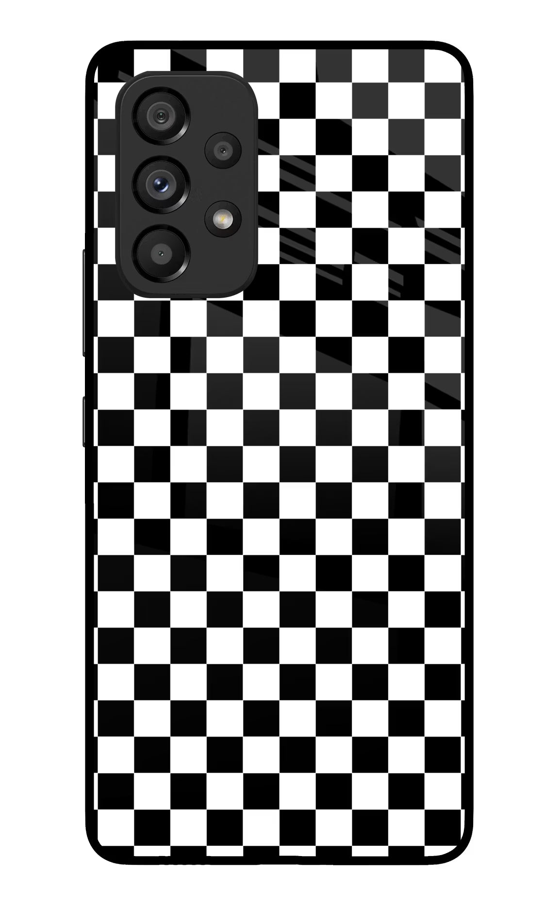Chess Board Samsung A53 5G Glass Case Back Cover by Casekaro