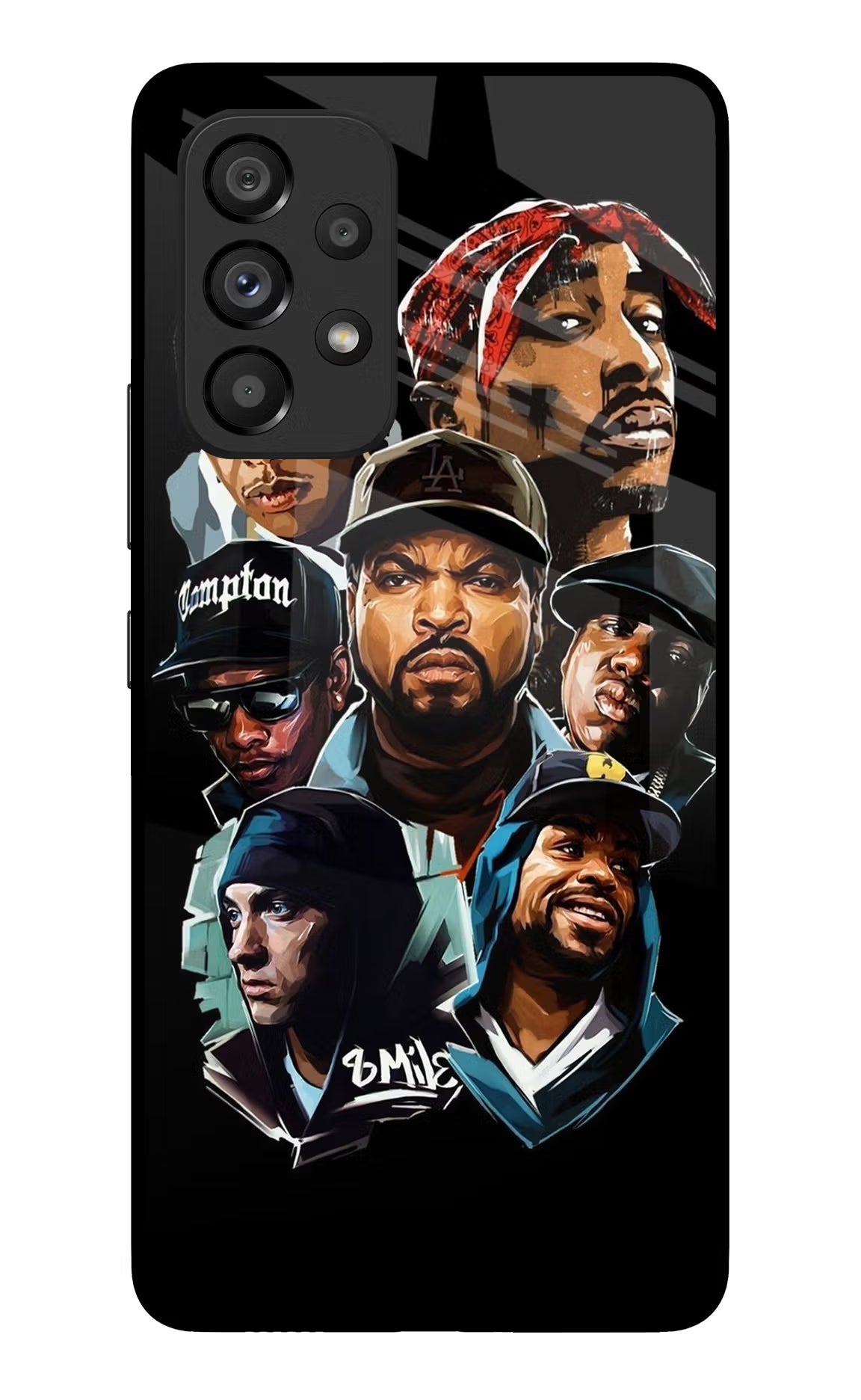 Rappers Samsung A53 5G Glass Case Back Cover by Casekaro