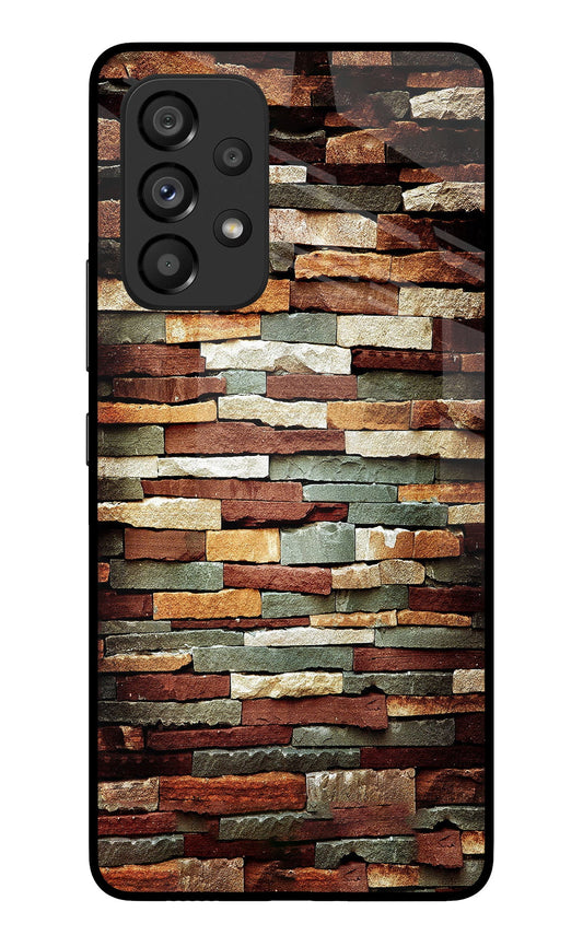 Bricks Pattern Samsung A53 5G Glass Case