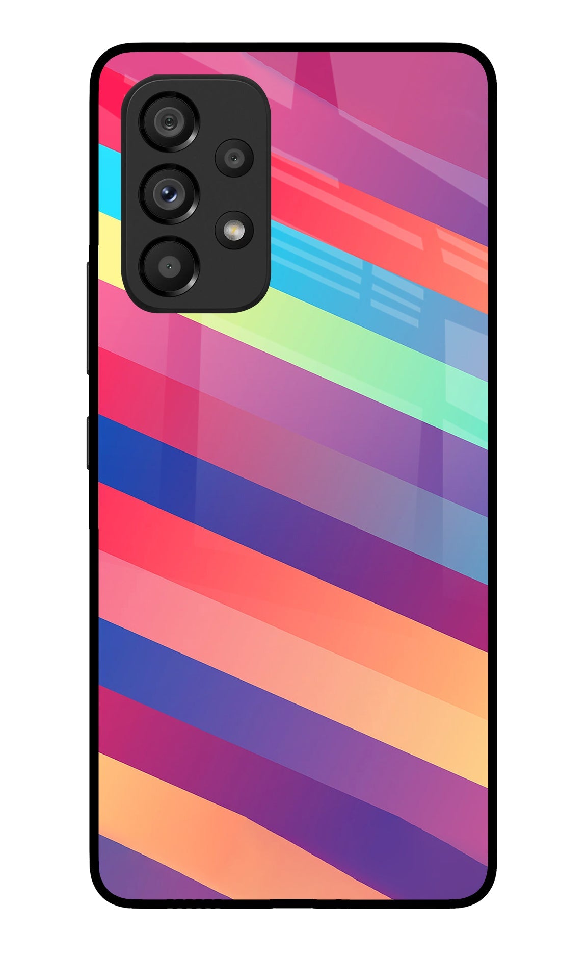 Stripes color Samsung A53 5G Glass Case