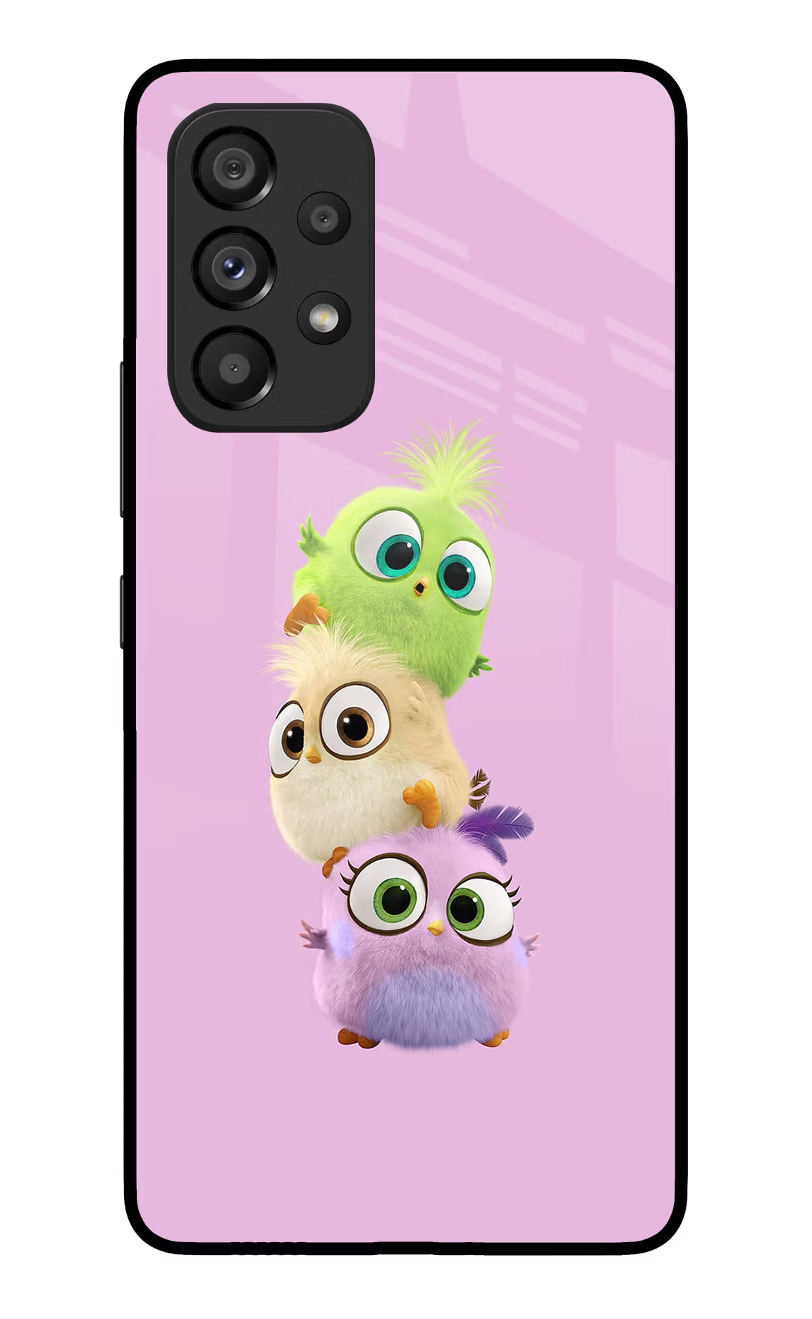 Cute Little Birds Samsung A53 5G Glass Case Back Cover by Casekaro