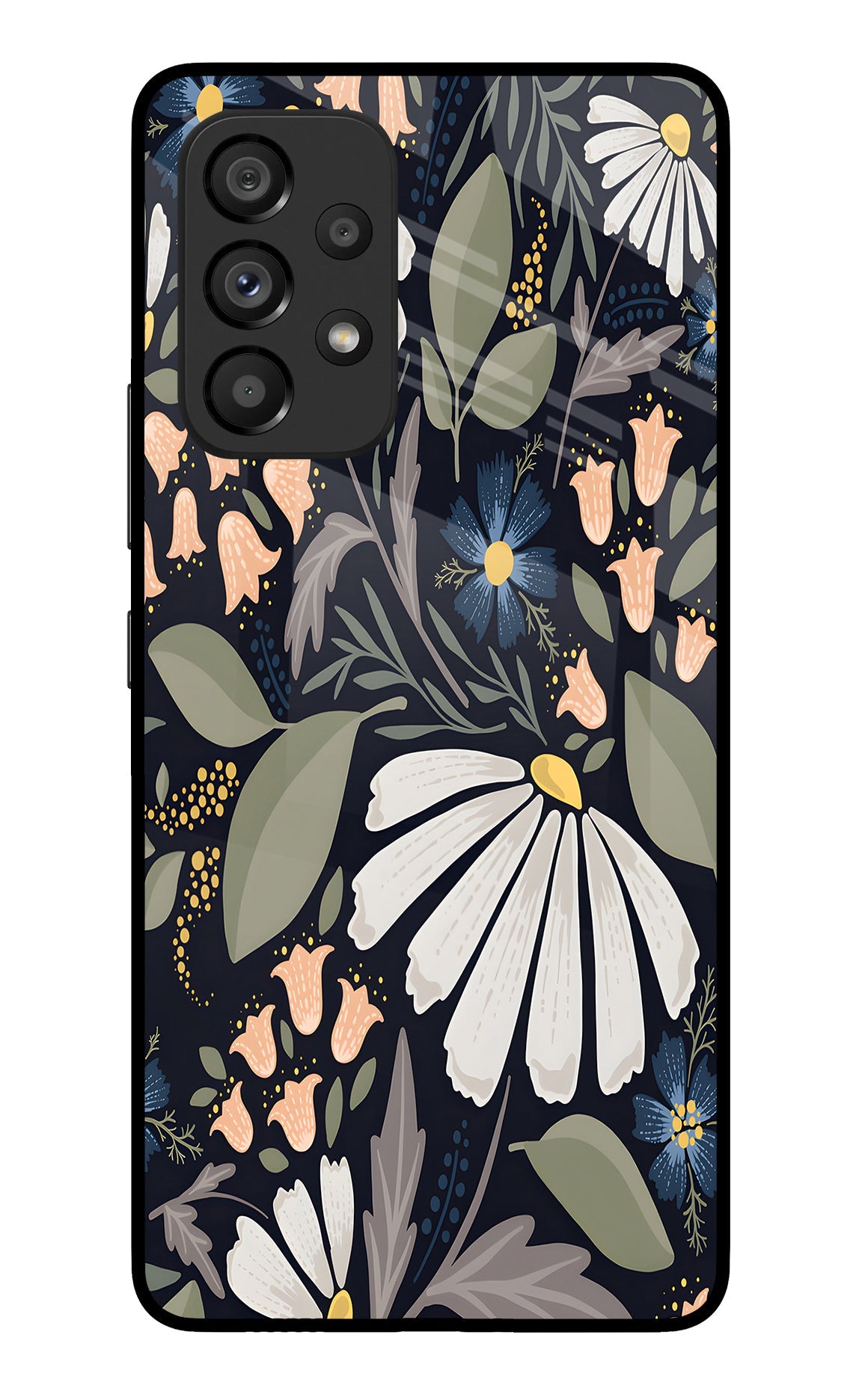 Flowers Art Samsung A53 5G Glass Case