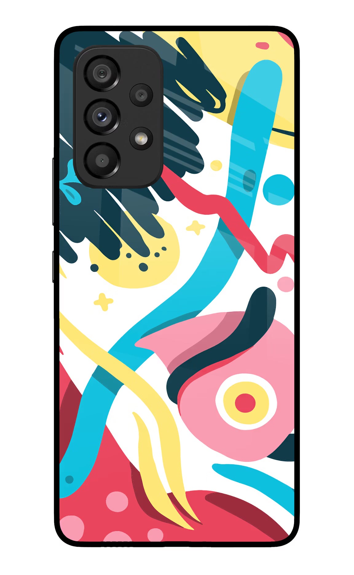 Trippy Samsung A53 5G Glass Case Back Cover by Casekaro