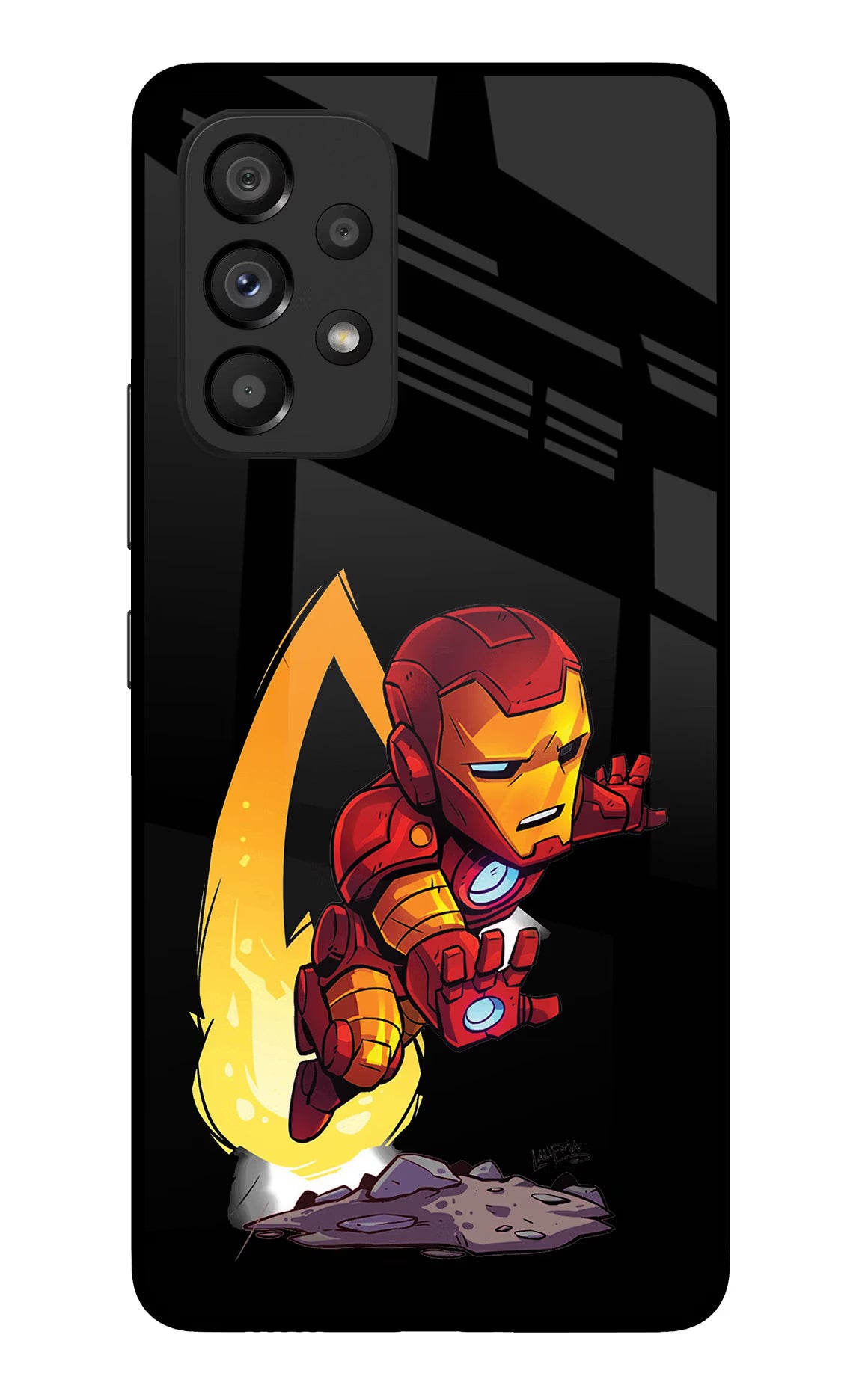 IronMan Samsung A53 5G Glass Case Back Cover by Casekaro