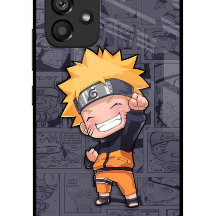 Chota Naruto Samsung A53 5G Glass Case Back Cover by Casekaro
