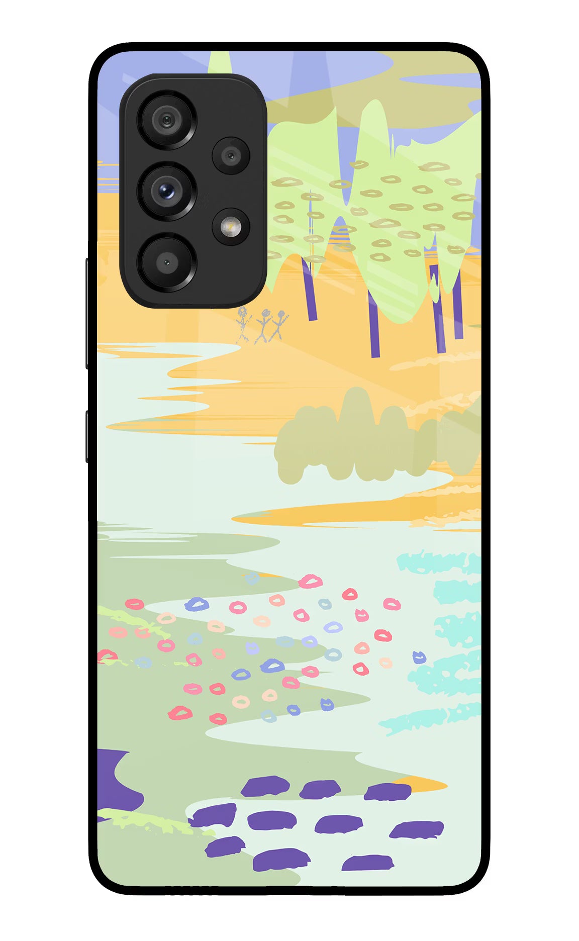 Scenery Samsung A53 5G Glass Case Back Cover by Casekaro