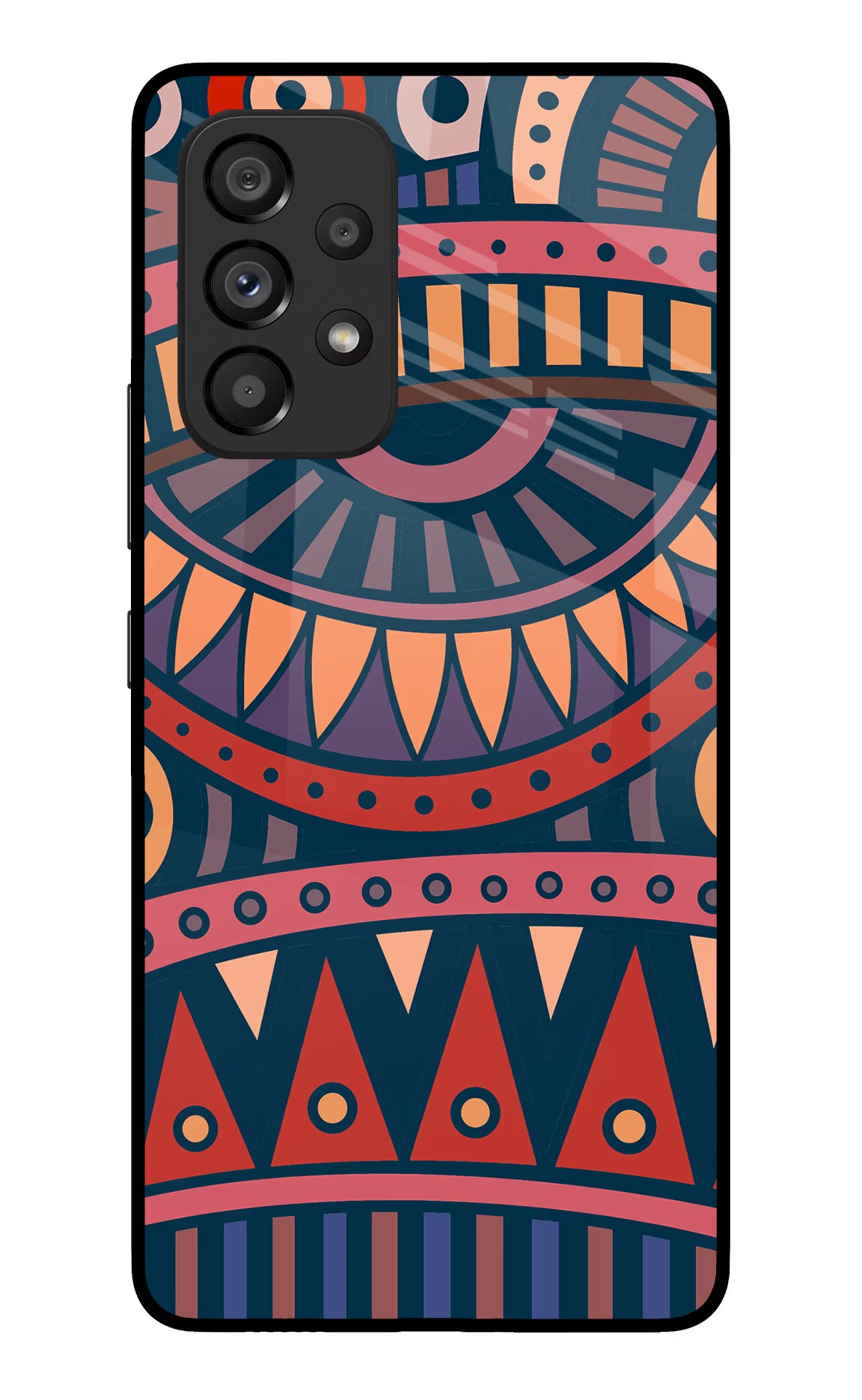 African Culture Design Samsung A53 5G Glass Case Back Cover by Casekaro