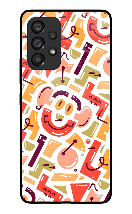 Doodle Pattern Samsung A53 5G Glass Case