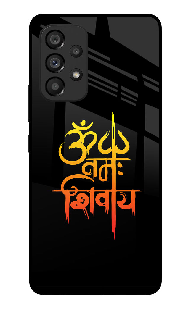 Om Namah Shivay Samsung A53 5G Glass Case