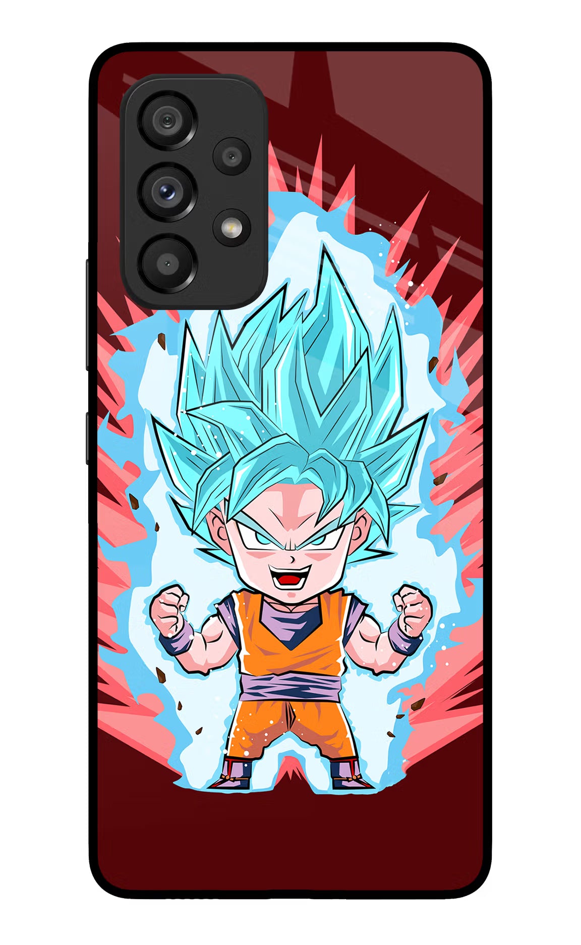 Goku Little Samsung A53 5G Glass Case Back Cover by Casekaro