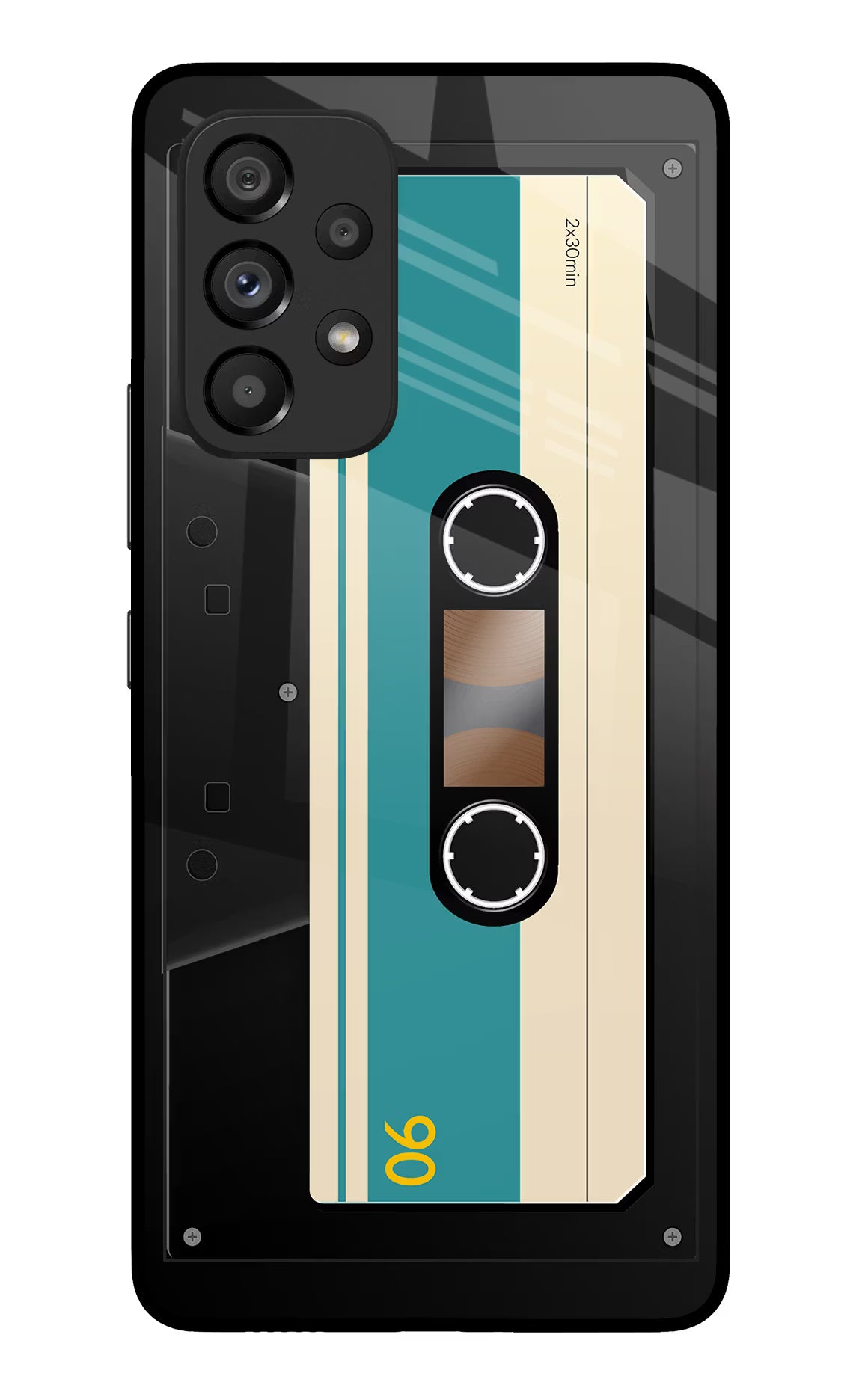 Cassette Samsung A53 5G Glass Case Back Cover by Casekaro