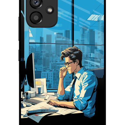 Focused Hustler (AI Generated) Samsung A53 5G Glass Case
