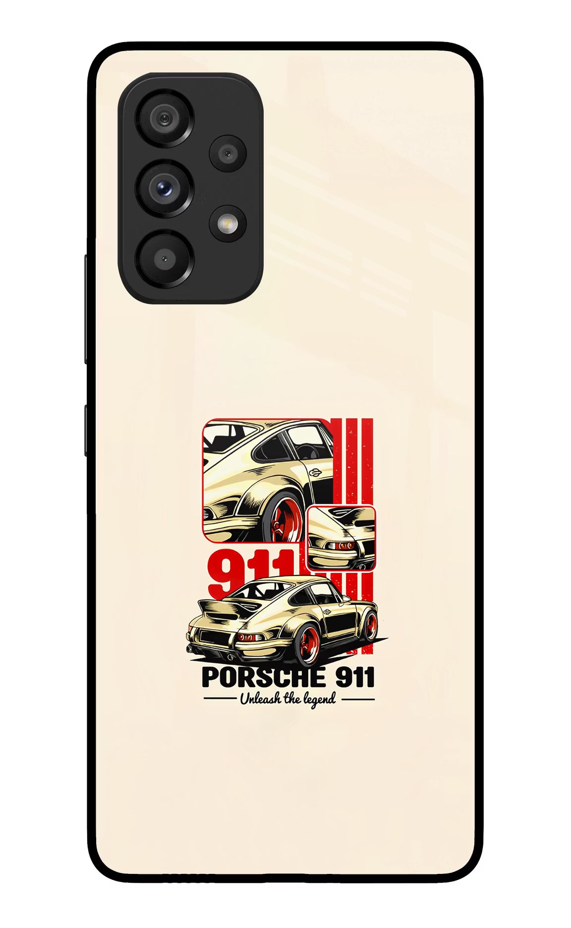 Classic Porsche 911 Samsung A53 5G Glass Case Back Cover by Casekaro