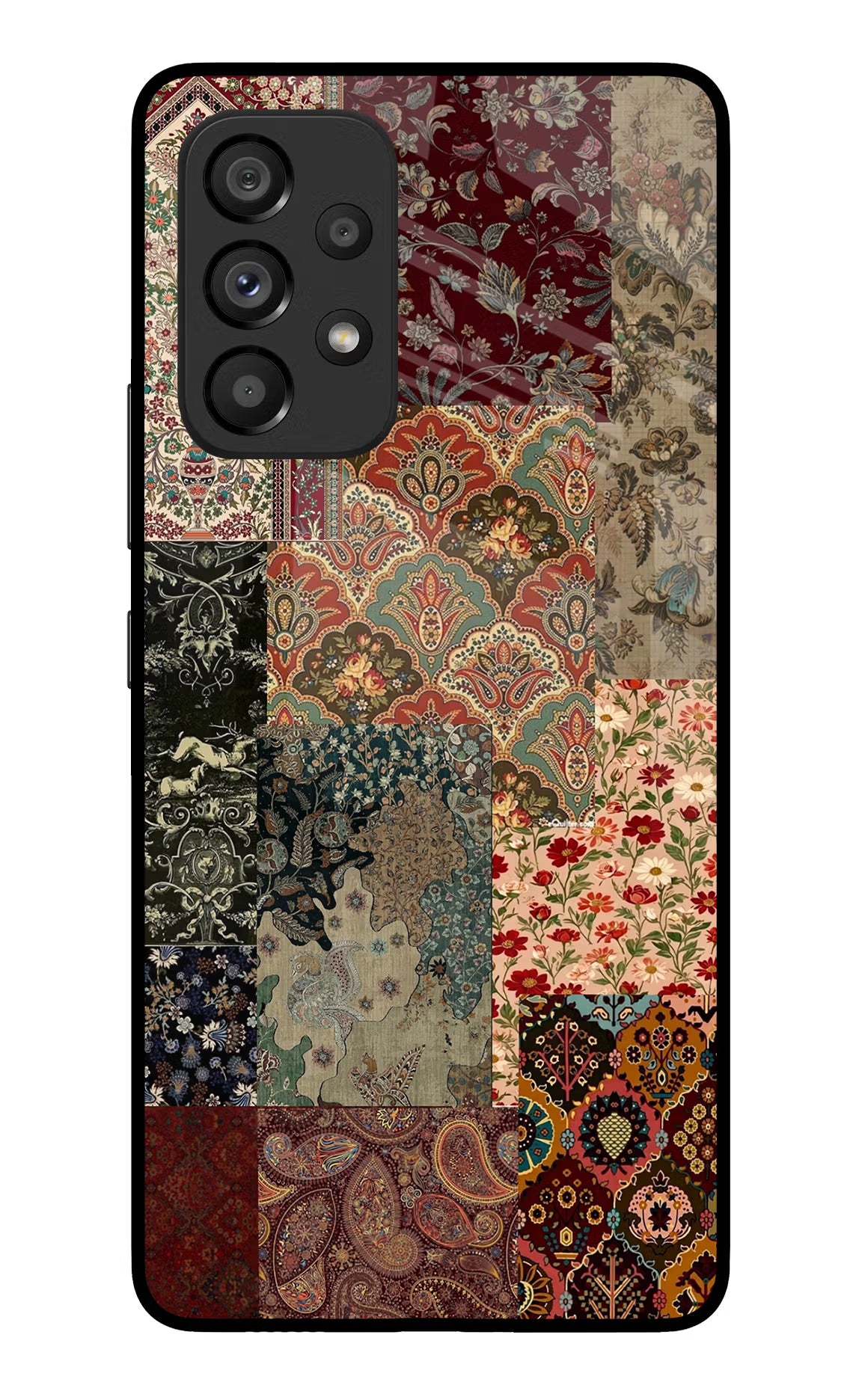 Desi Print Samsung A53 5G Glass Case Back Cover by Casekaro
