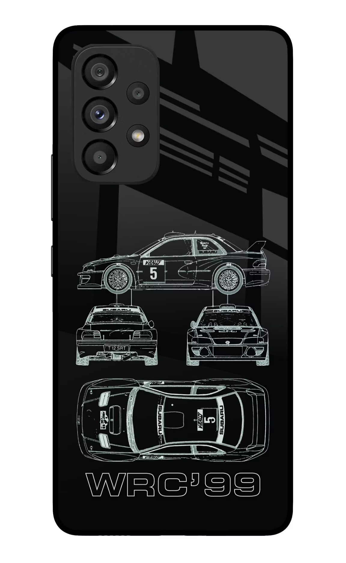 WRC'99 Samsung A53 5G Glass Case Back Cover by Casekaro