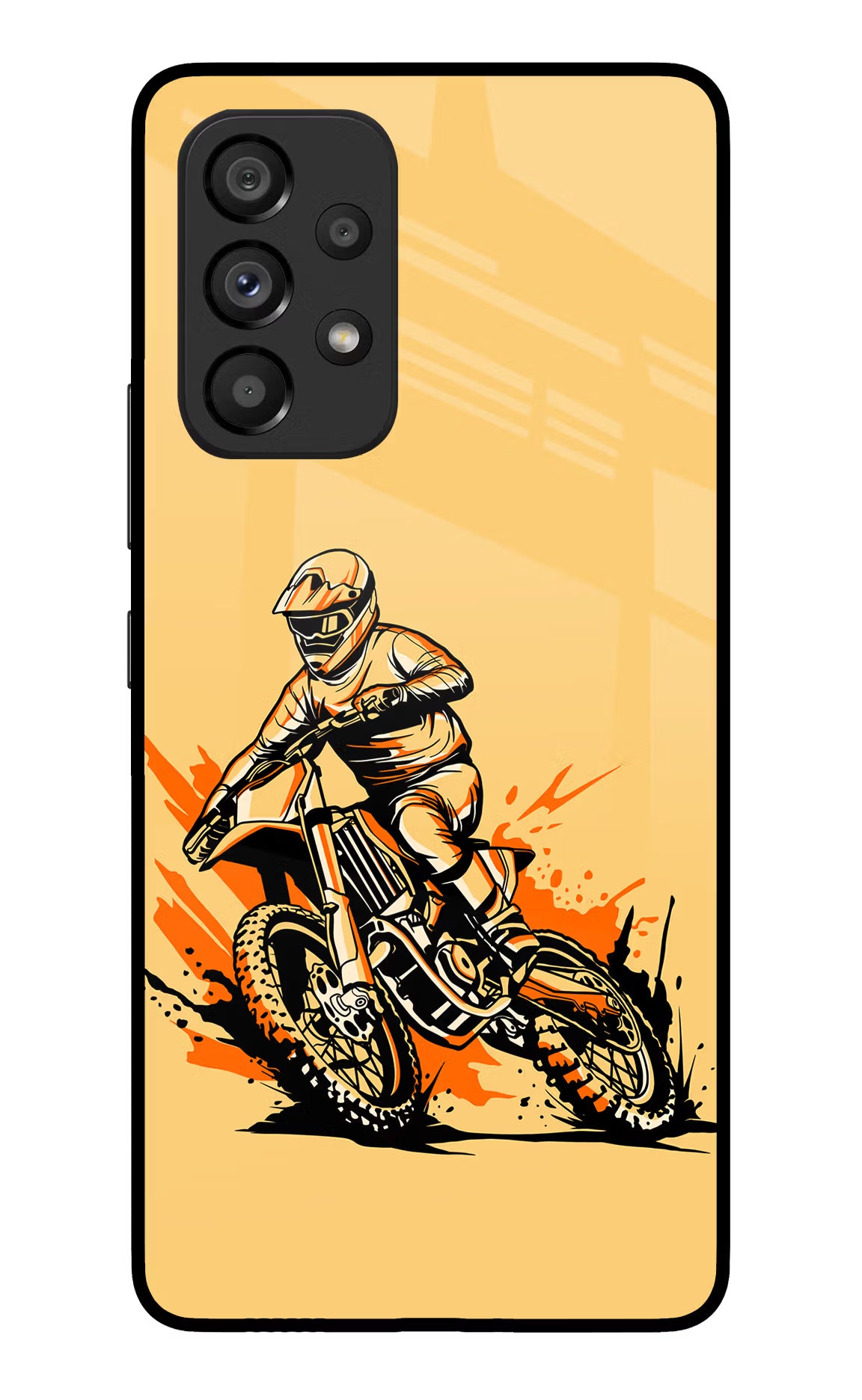 Off-Road Fury Samsung A53 5G Glass Case Back Cover by Casekaro