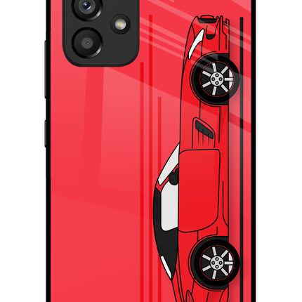 Red Velocity Samsung A53 5G Glass Case