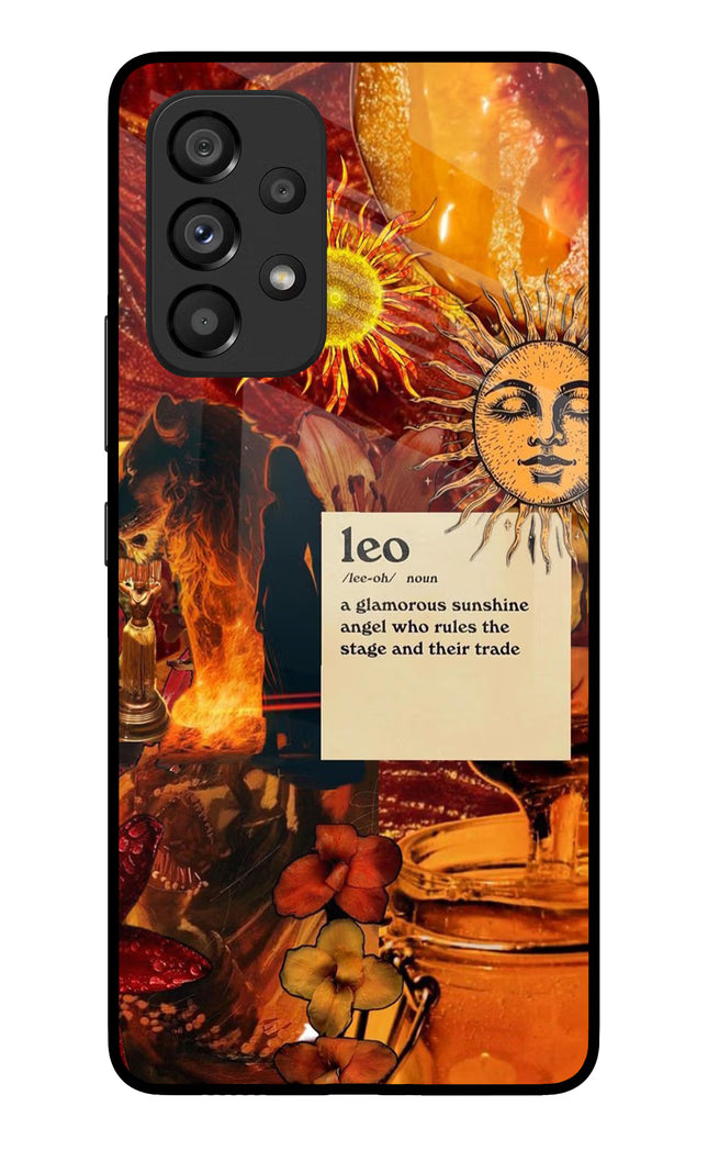Leo Zodiac Samsung A53 5G Glass Case