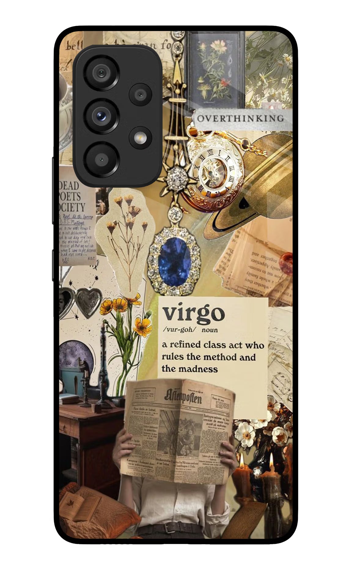 Virgo Zodiac Samsung A53 5G Glass Case Back Cover by Casekaro