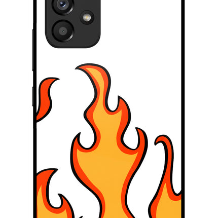 Fired Up – White Samsung A53 5G Glass Case