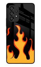 Fired Up – Black Samsung A53 5G Glass Case