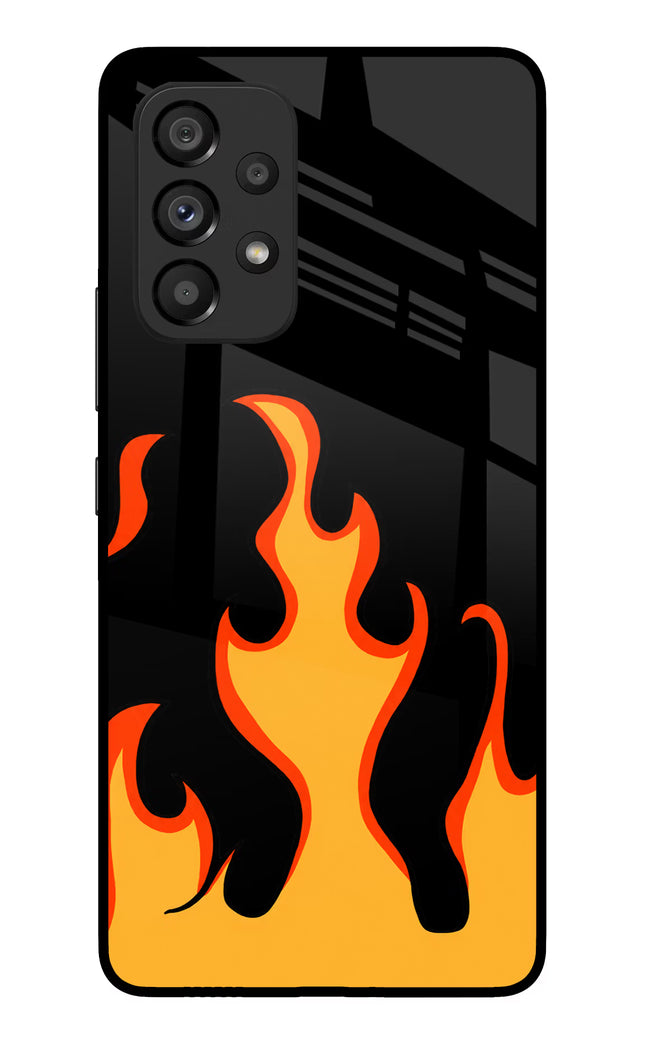 Fired Up – Black Samsung A53 5G Glass Case