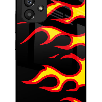 Side Sweep Flames Samsung A53 5G Glass Case