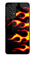 Side Sweep Flames Samsung A53 5G Glass Case