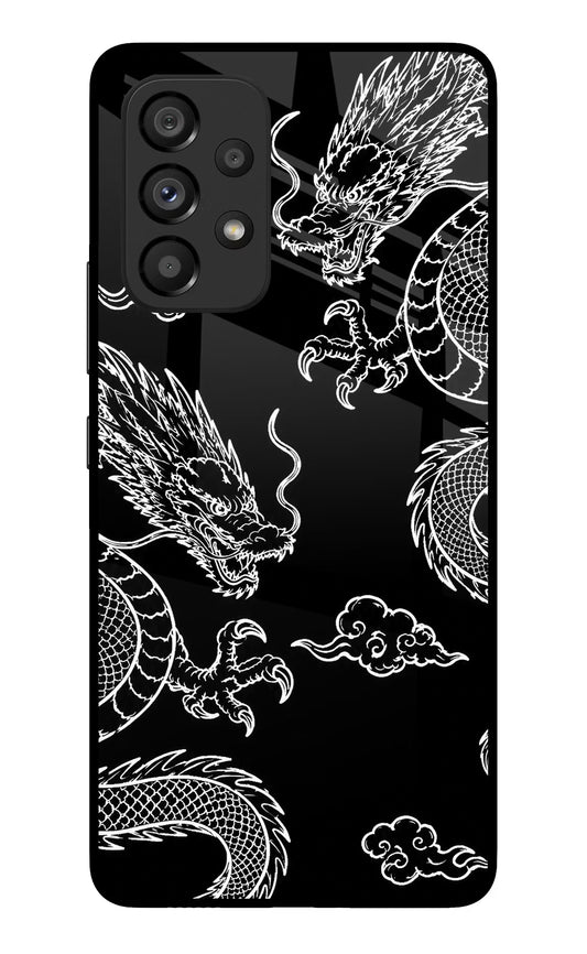 Twin Dragons Samsung A53 5G Glass Case
