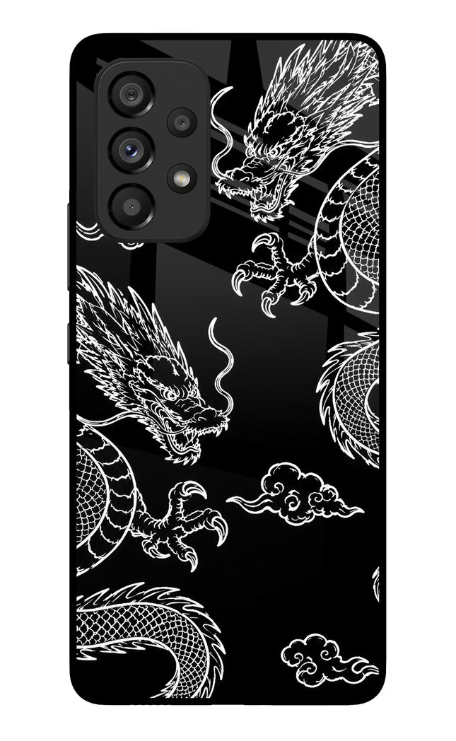 Twin Dragons Samsung A53 5G Glass Case