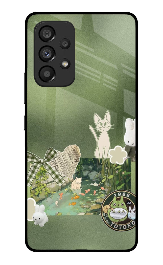 Aesthetic anime Samsung A53 5G Glass Case