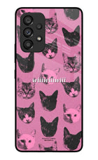 Pink Cats Samsung A53 5G Glass Case