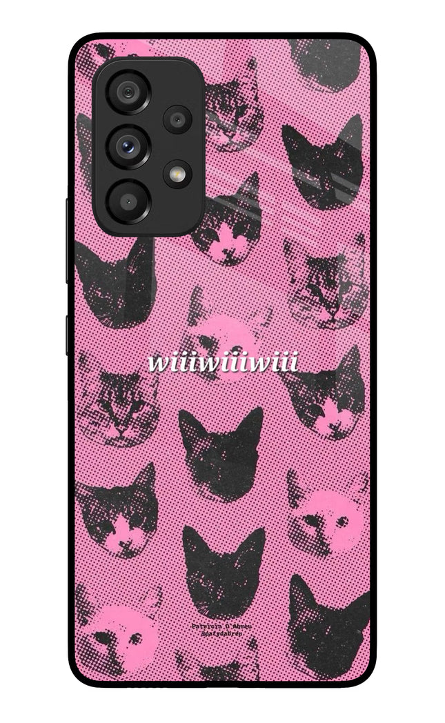 Pink Cats Samsung A53 5G Glass Case