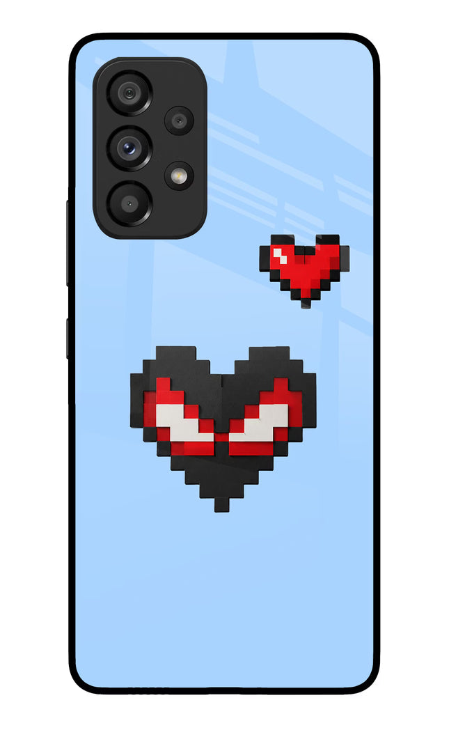 Peter Heart Samsung A53 5G Glass Case